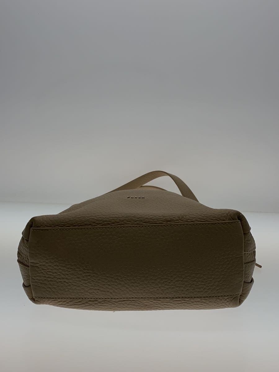FURLA handbag leather BEG 4