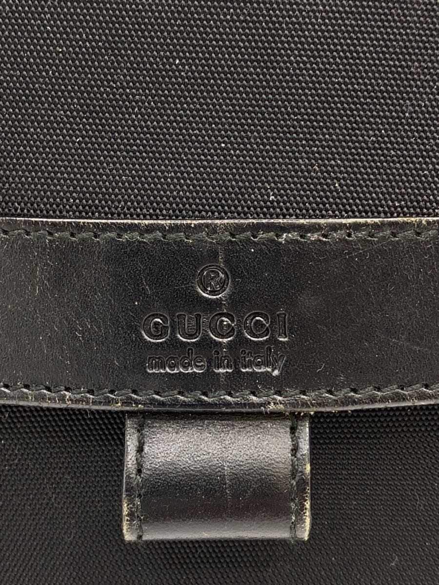 GUCCI Shoulder Bag Nylon BLK Solid 5