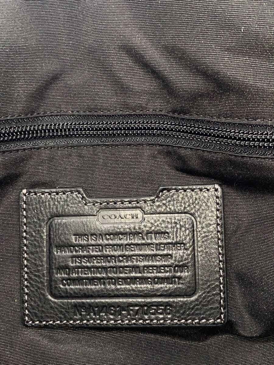 COACH Shoulder Bag_ All Leather Leather BLK F70556 5