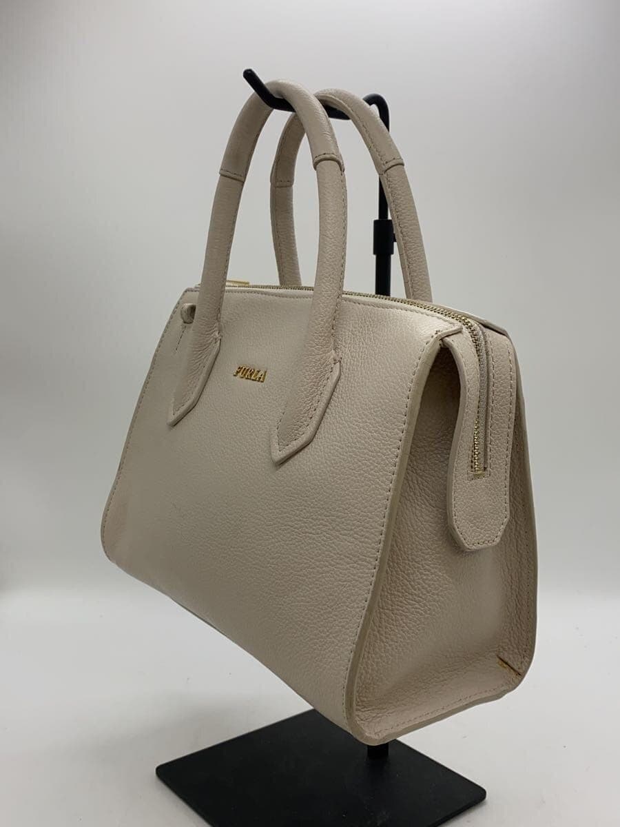 FURLA handbag leather BEG 2