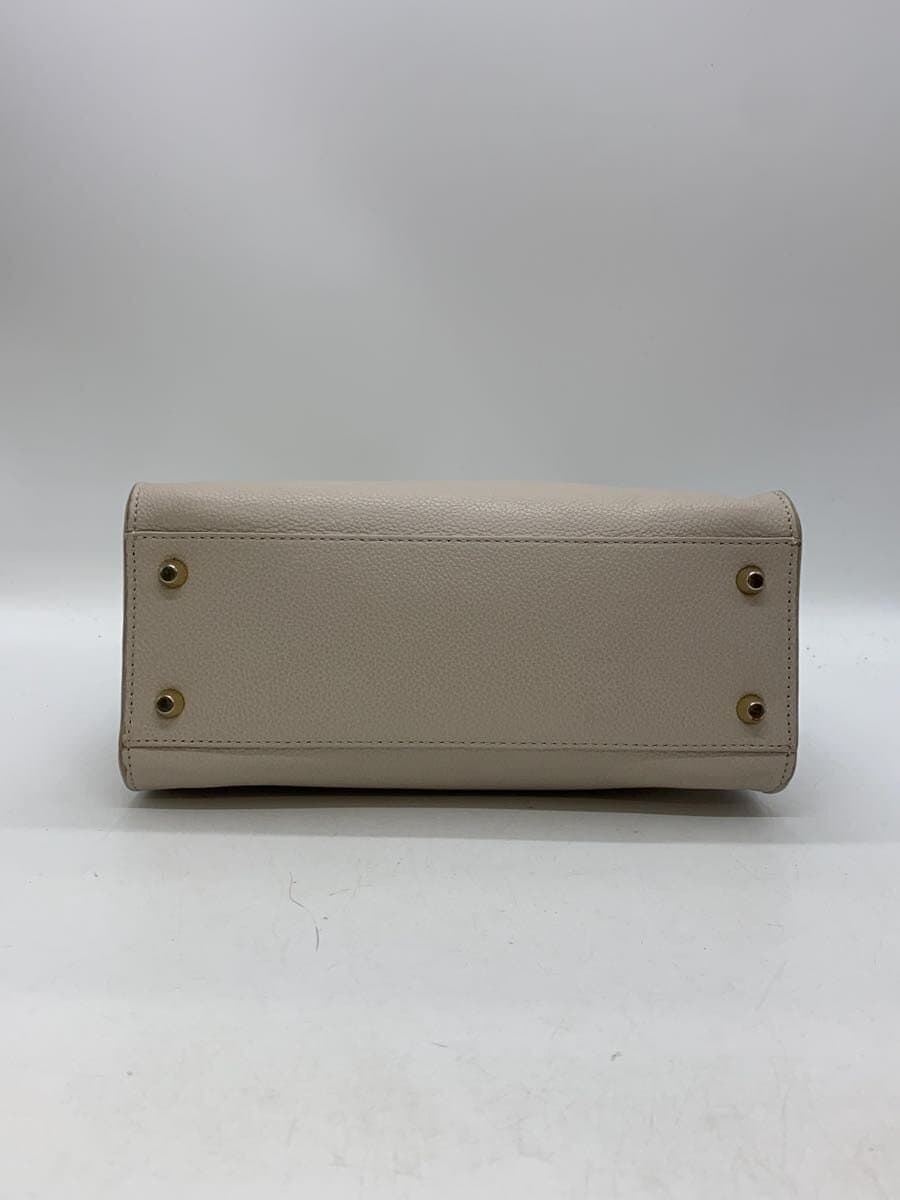 FURLA handbag leather BEG 4