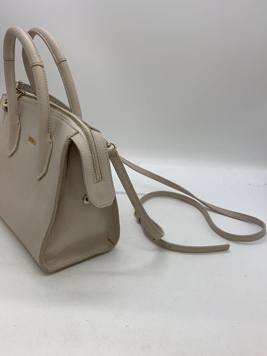 FURLA handbag leather BEG 9