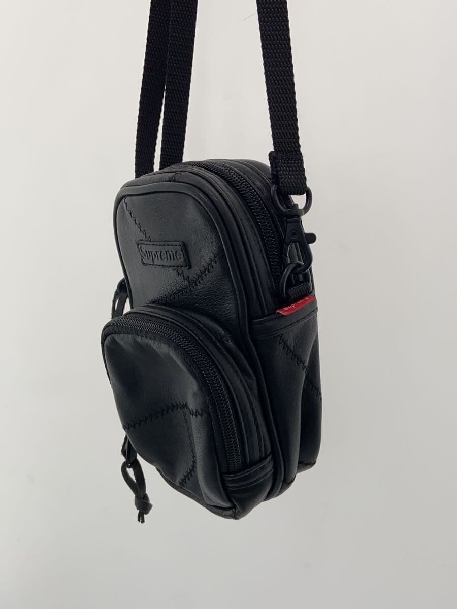 Supreme Shoulder Bag Leather BLK 2