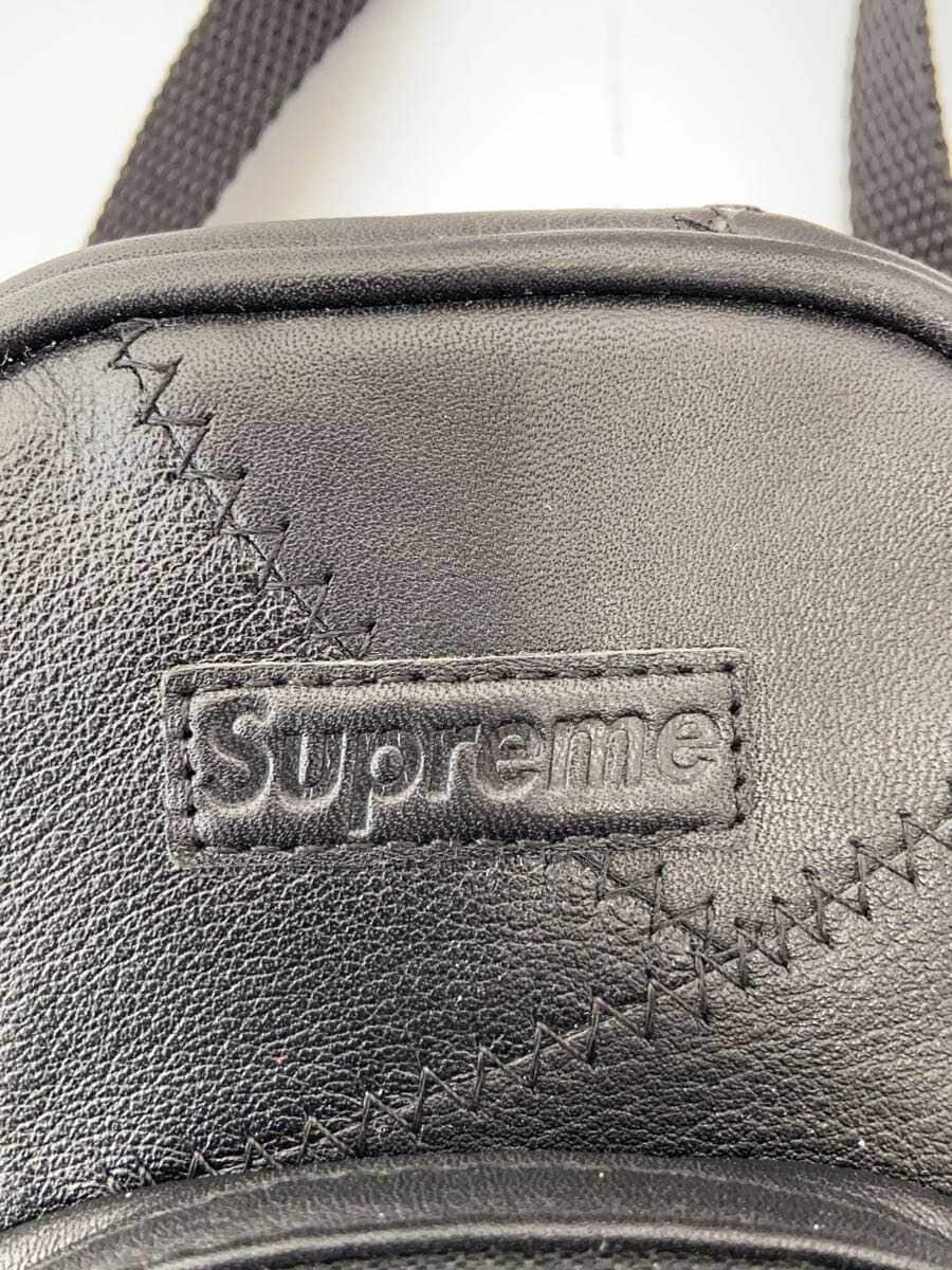 Supreme Shoulder Bag Leather BLK 5