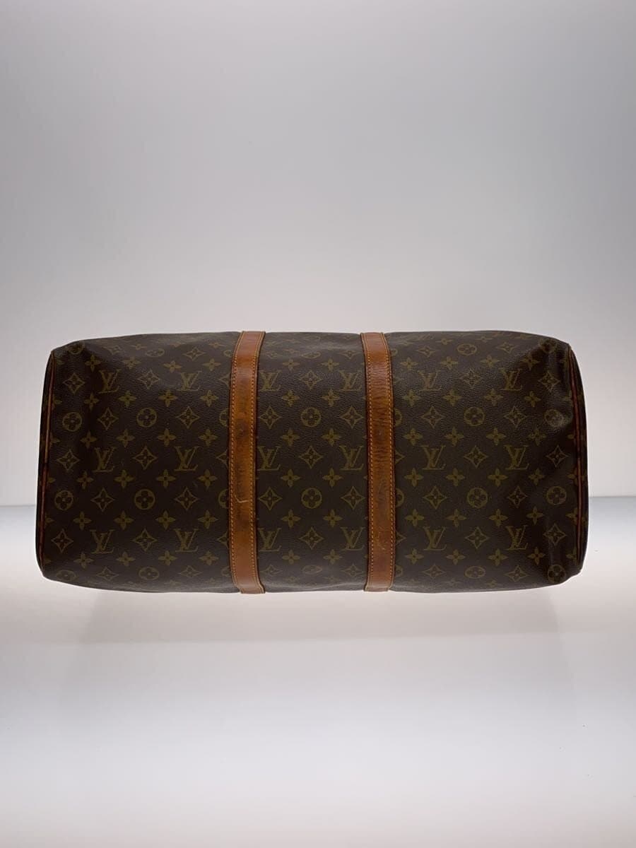 LOUIS VUITTON Keepall 55_Monogram Canvas PVC BRW All Over Pattern 4