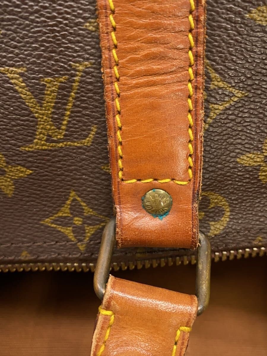 LOUIS VUITTON Keepall 55_Monogram Canvas PVC BRW All Over Pattern 8