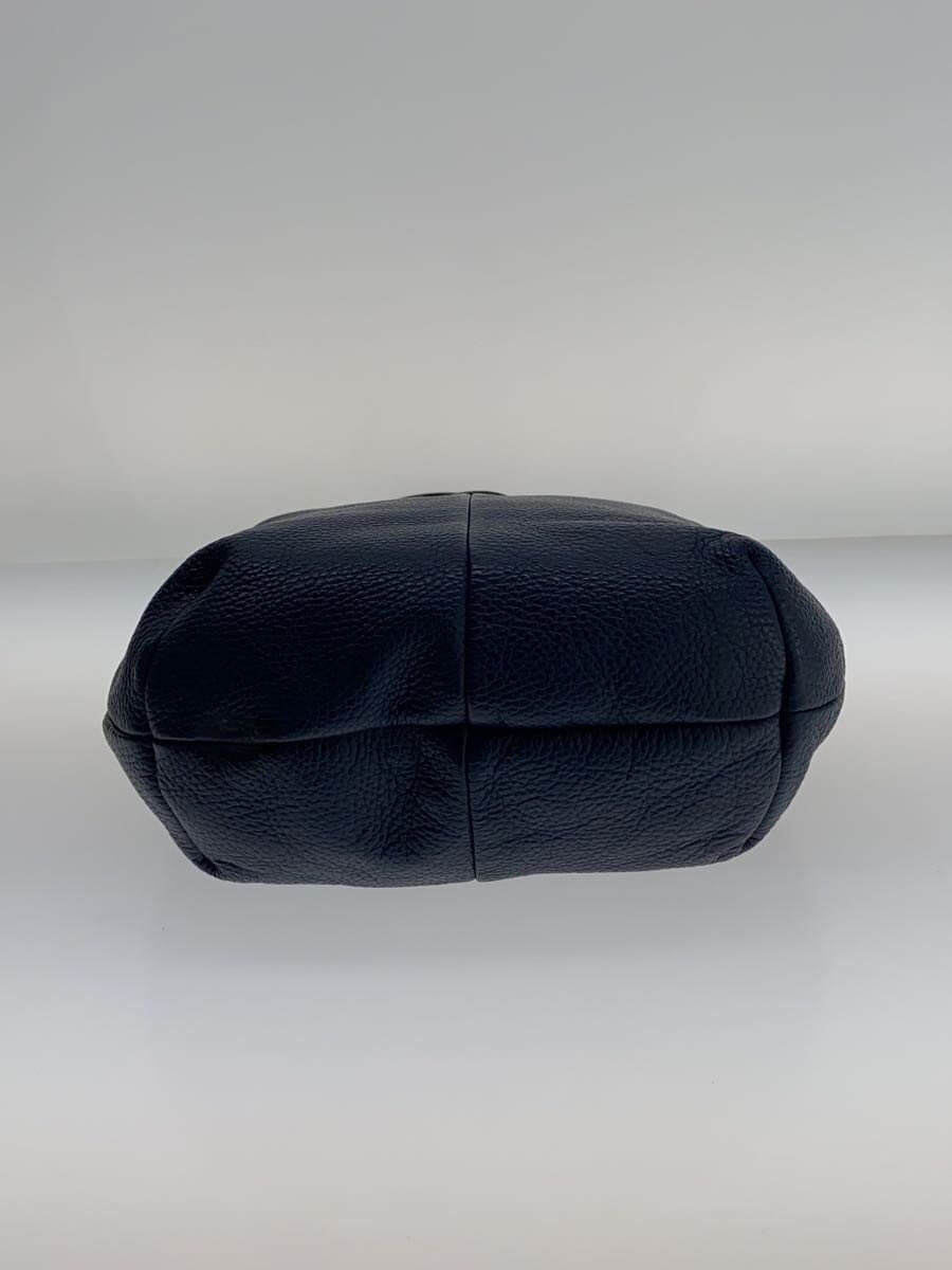 GIANNI CHIARINI Shoulder Bag Leather NVY Solid 4