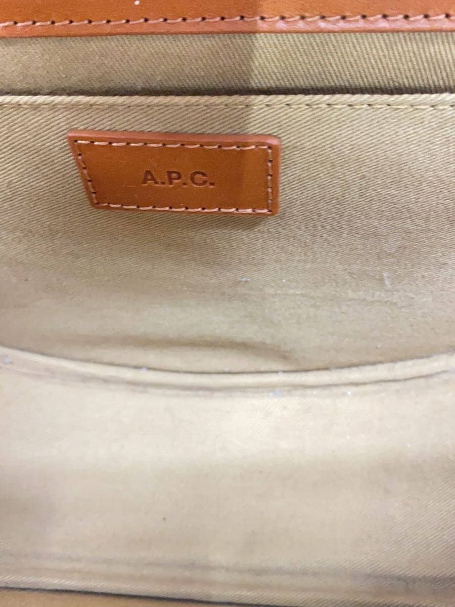A.P.C. Shoulder Bag -- BRW Solid Color 149947 With Scratches 6