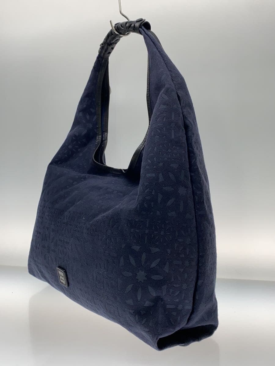 GENTEN Tote Bag Cotton Navy Toile Cutwork 2