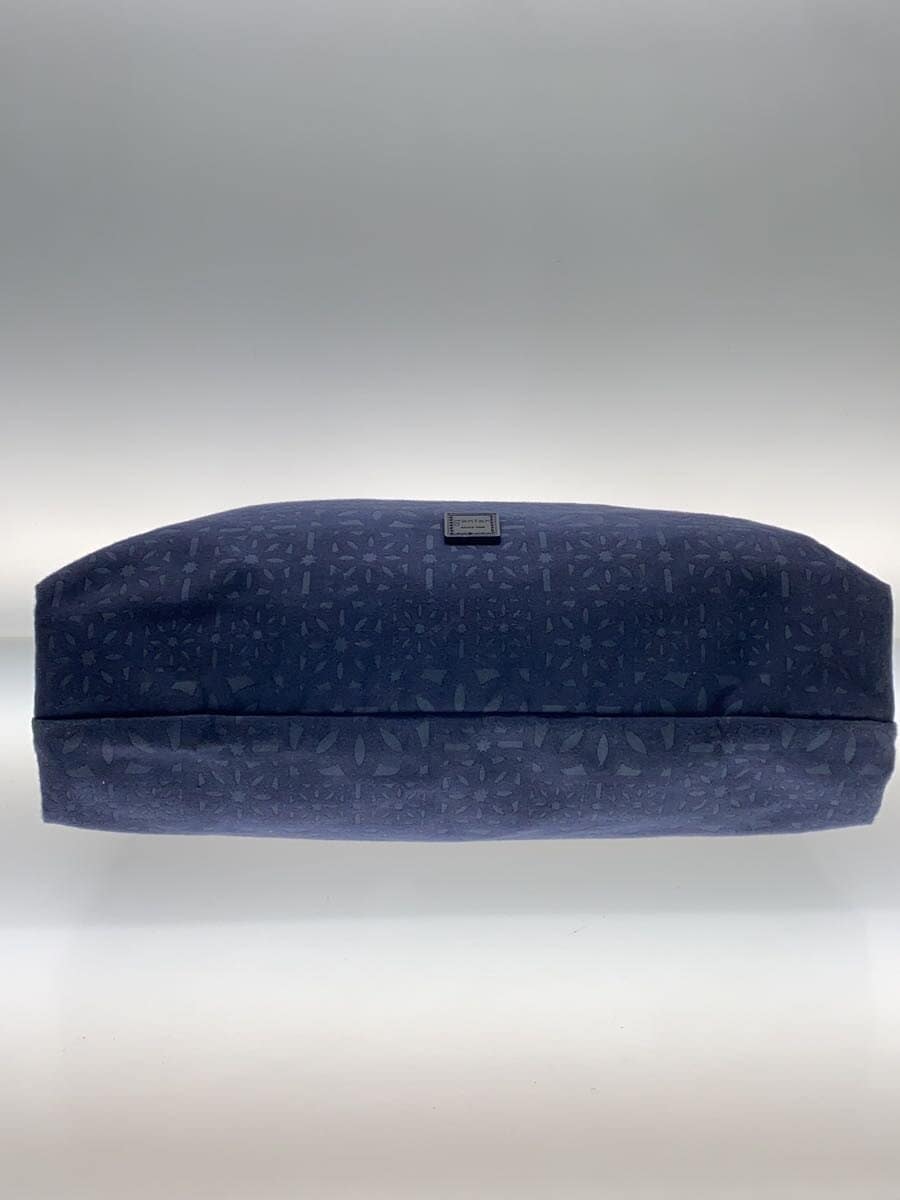 GENTEN Tote Bag Cotton Navy Toile Cutwork 4