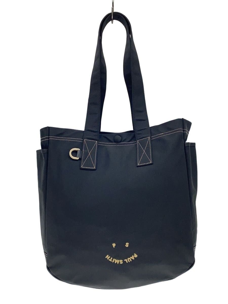 PS Paul Smith Tote Bag Polyester BLK Happy