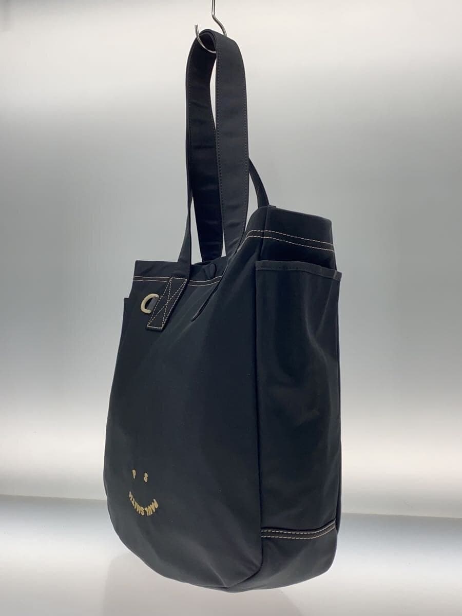PS Paul Smith Tote Bag Polyester BLK Happy 2