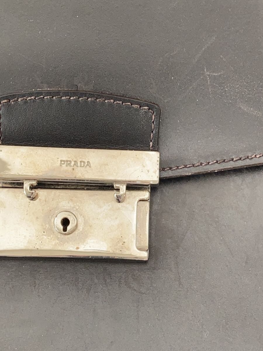 PRADA briefcase -- BLK plain 7