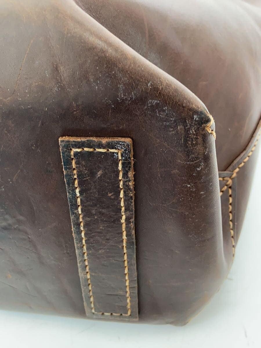 GENTEN tote bag leather BRW Amano surface scratches present 8