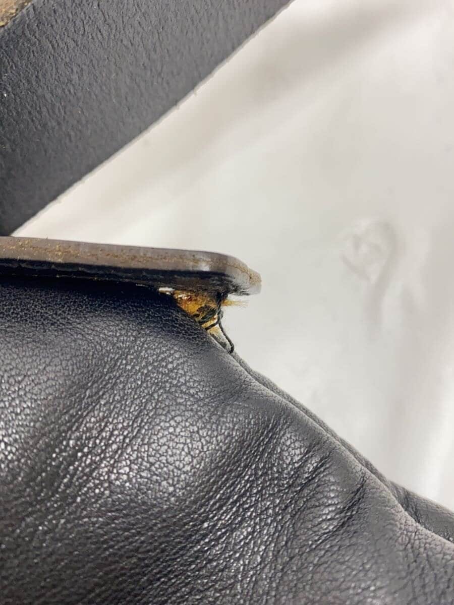 BOTTEGA VENETA Shoulder Bag Leather BLK Solid 8