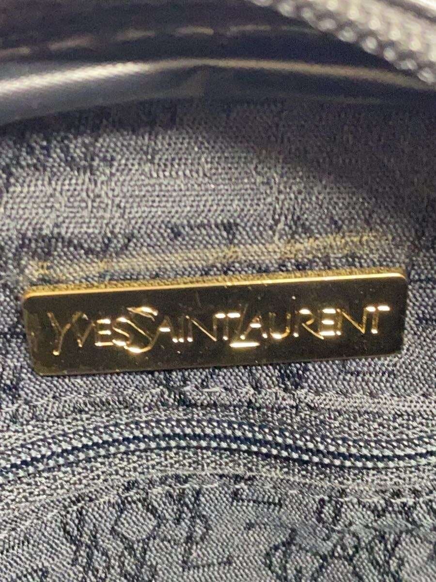 YVES SAINT LAURENT Circle Bag Shoulder Bag Leather BLK Solid 5