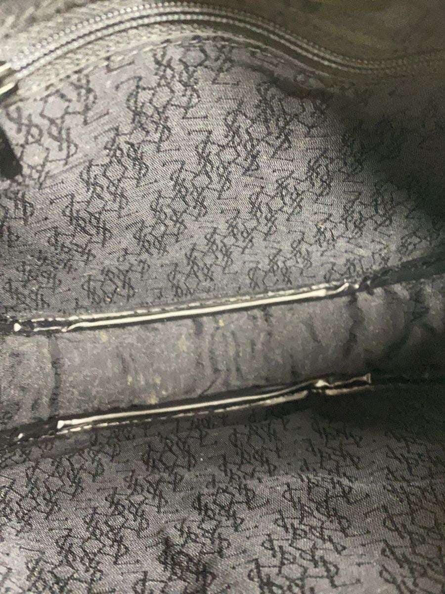 YVES SAINT LAURENT Circle Bag Shoulder Bag Leather BLK Solid 6