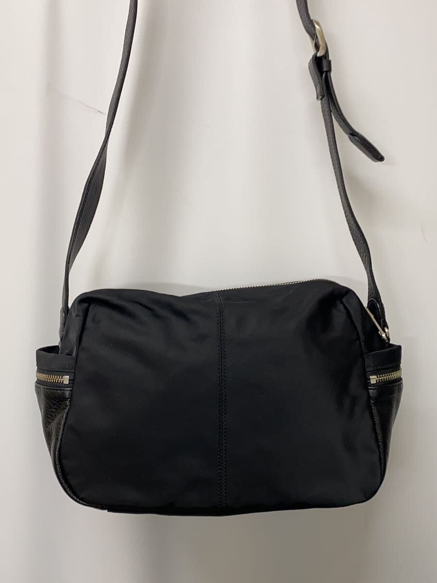 agnes b VOYAGE Shoulder Bag Nylon BLK Solid 3