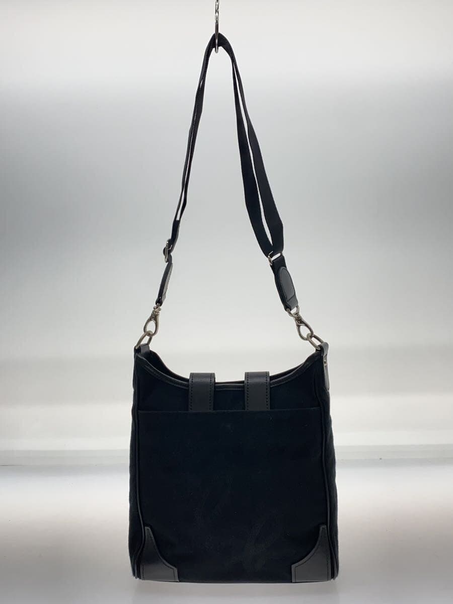 agnes b. Shoulder Bag Canvas BLK 3