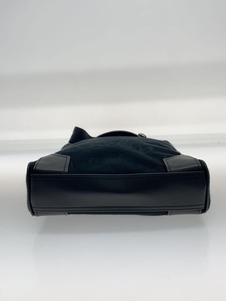 agnes b. Shoulder Bag Canvas BLK 4