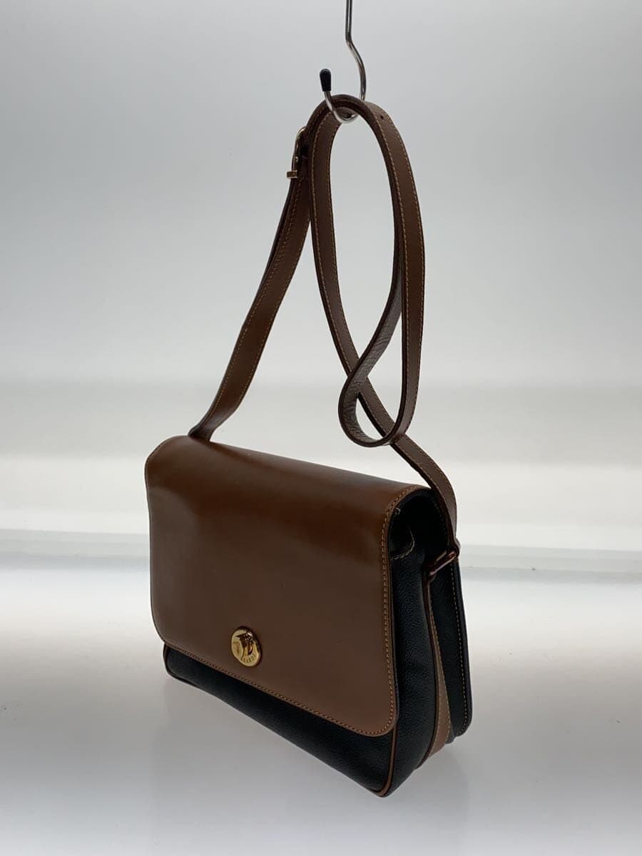 TRUSSARDI With Scratches Shoulder Bag Leather BRW 2