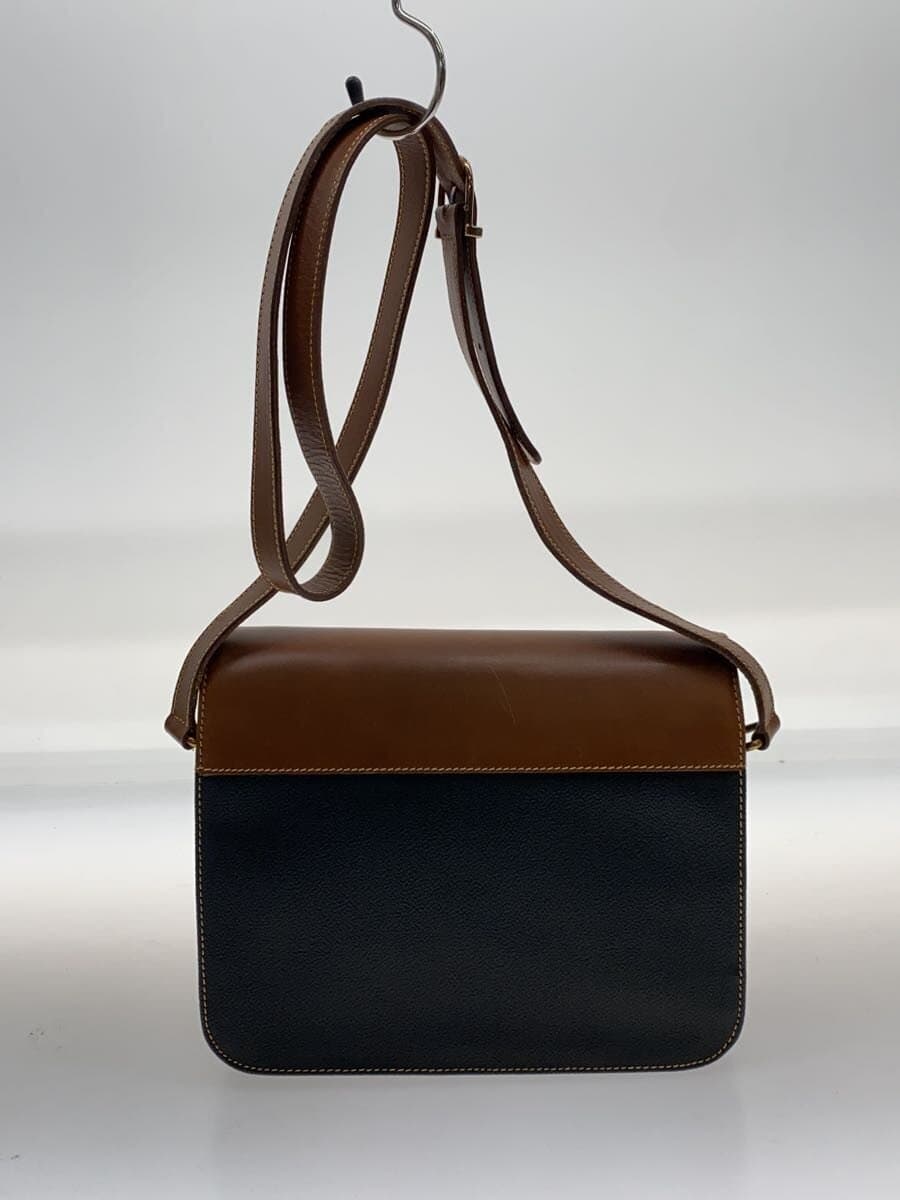 TRUSSARDI With Scratches Shoulder Bag Leather BRW 3
