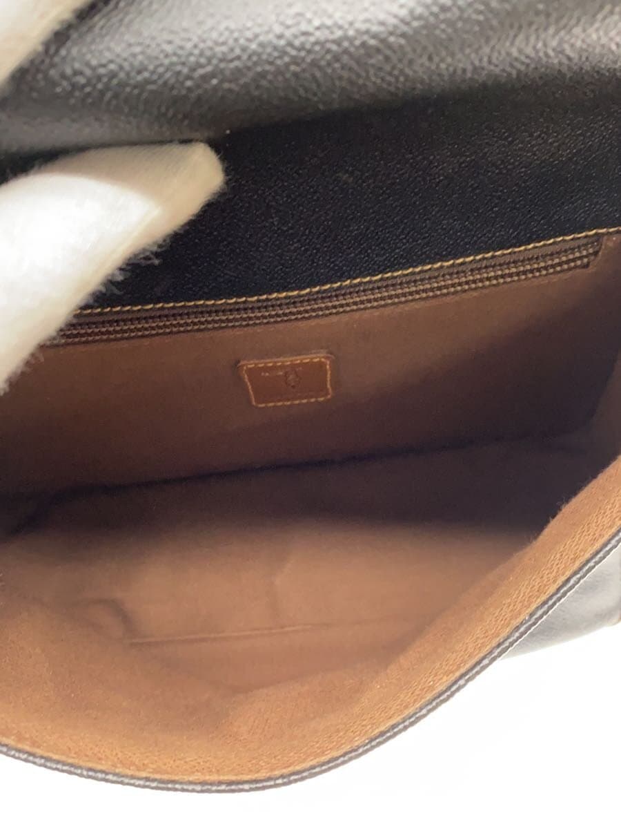 TRUSSARDI With Scratches Shoulder Bag Leather BRW 6