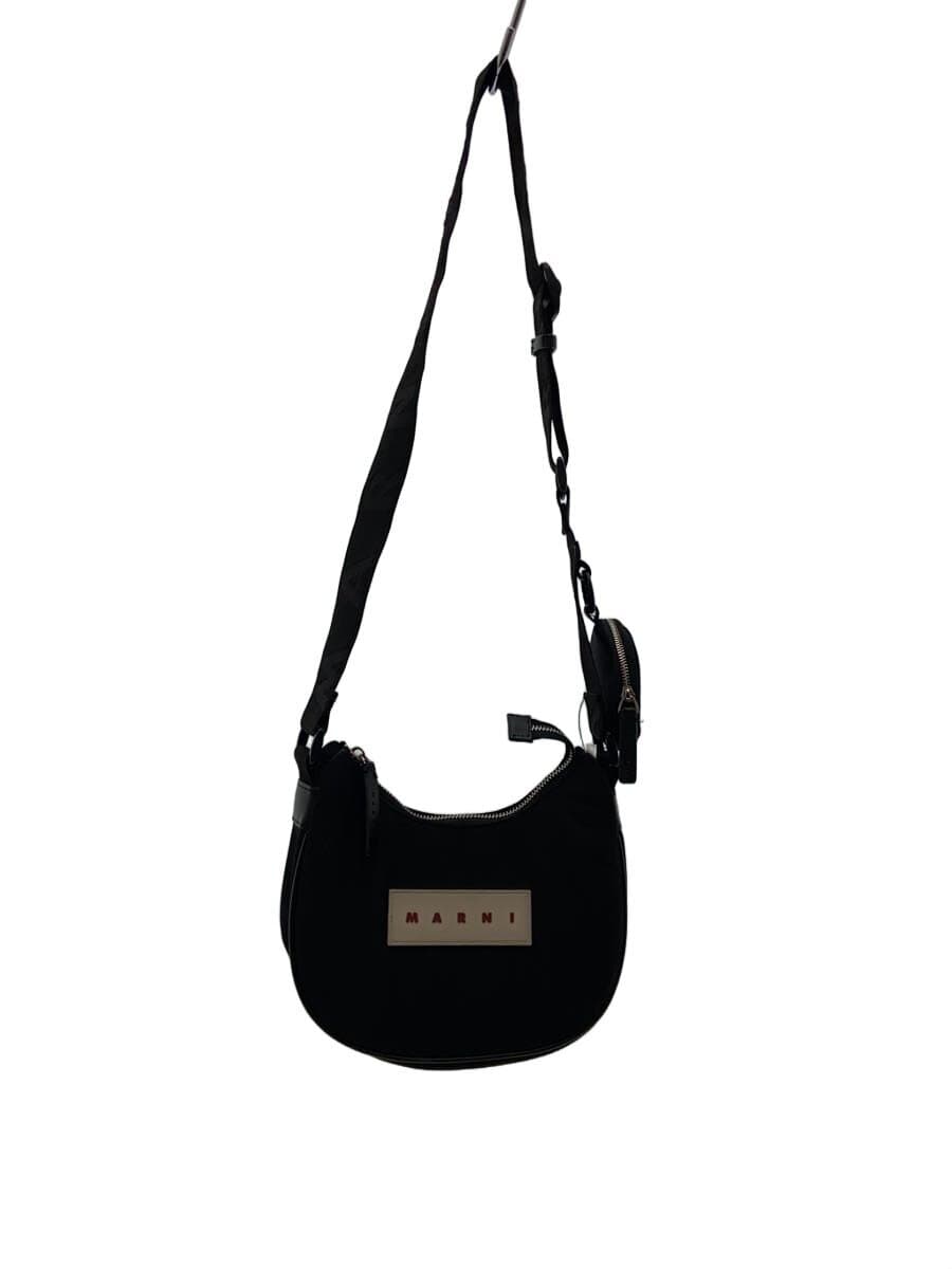 MARNIPUFF SMALL HOBO Shoulder Bag Nylon BLK