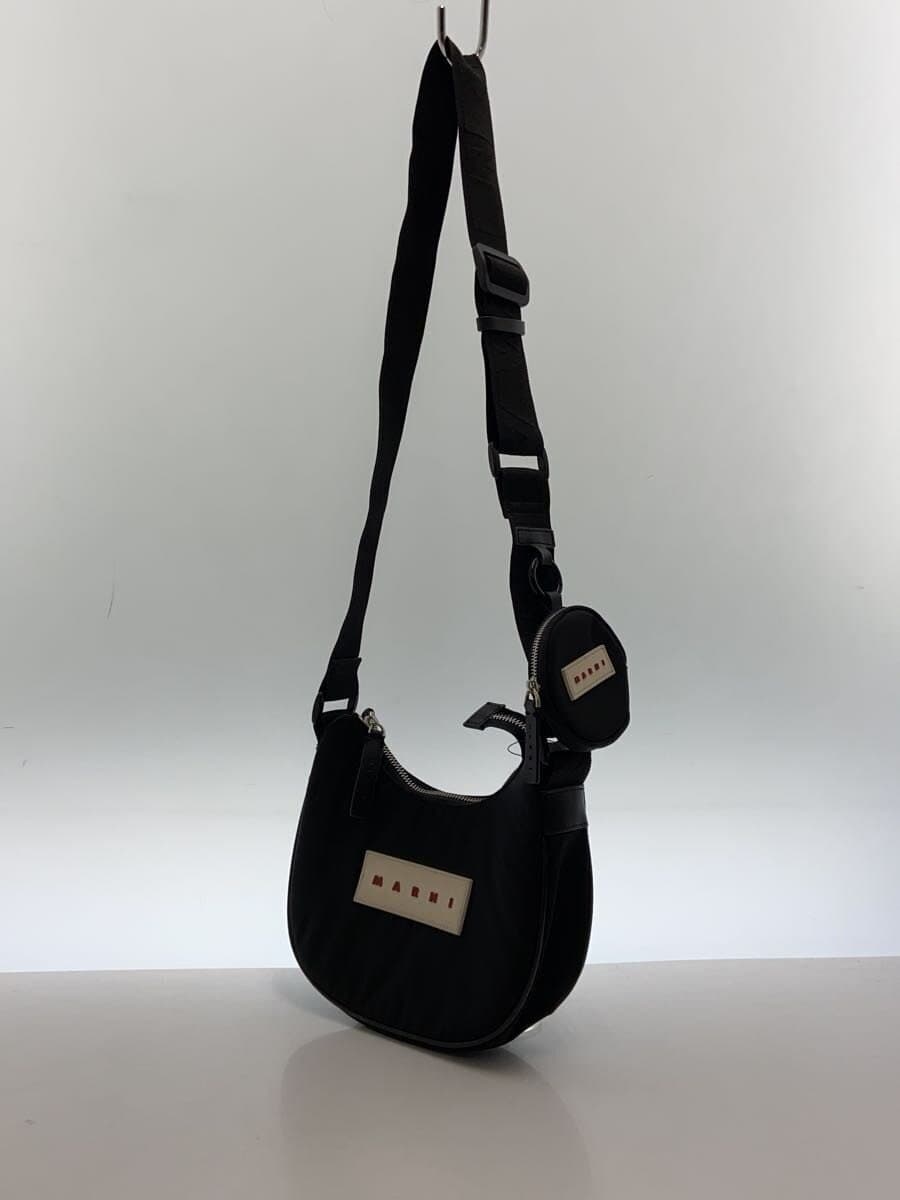 MARNIPUFF SMALL HOBO Shoulder Bag Nylon BLK 2