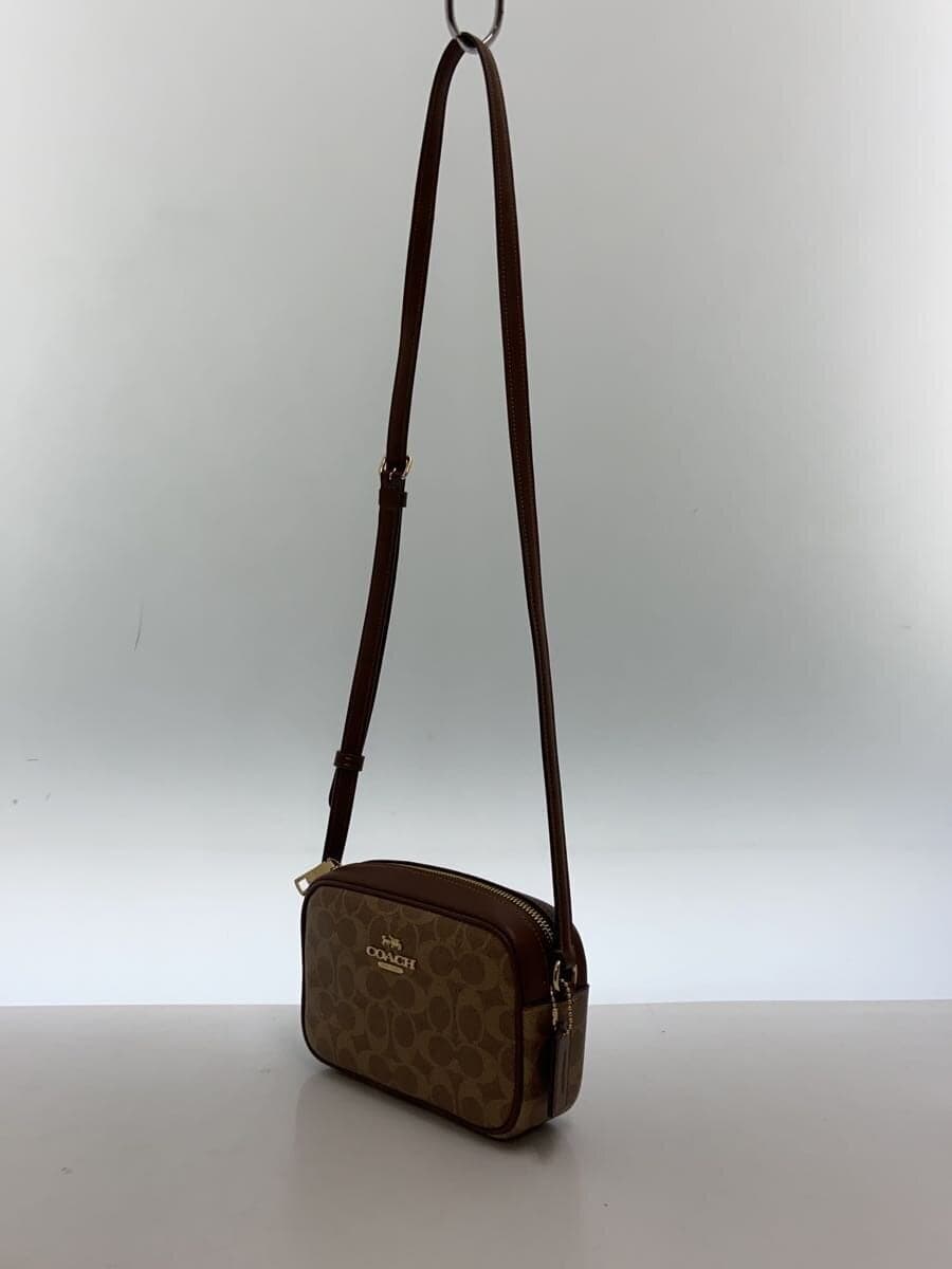 COACH Mini Jamie Camera Bag Shoulder Bag PVC BEG CY752 2