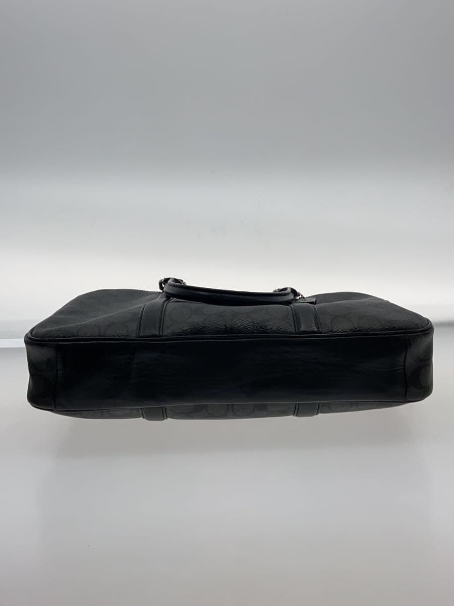 COACH: Shows general wear and stains Briefcase_Signature Leather Gray F54803 4