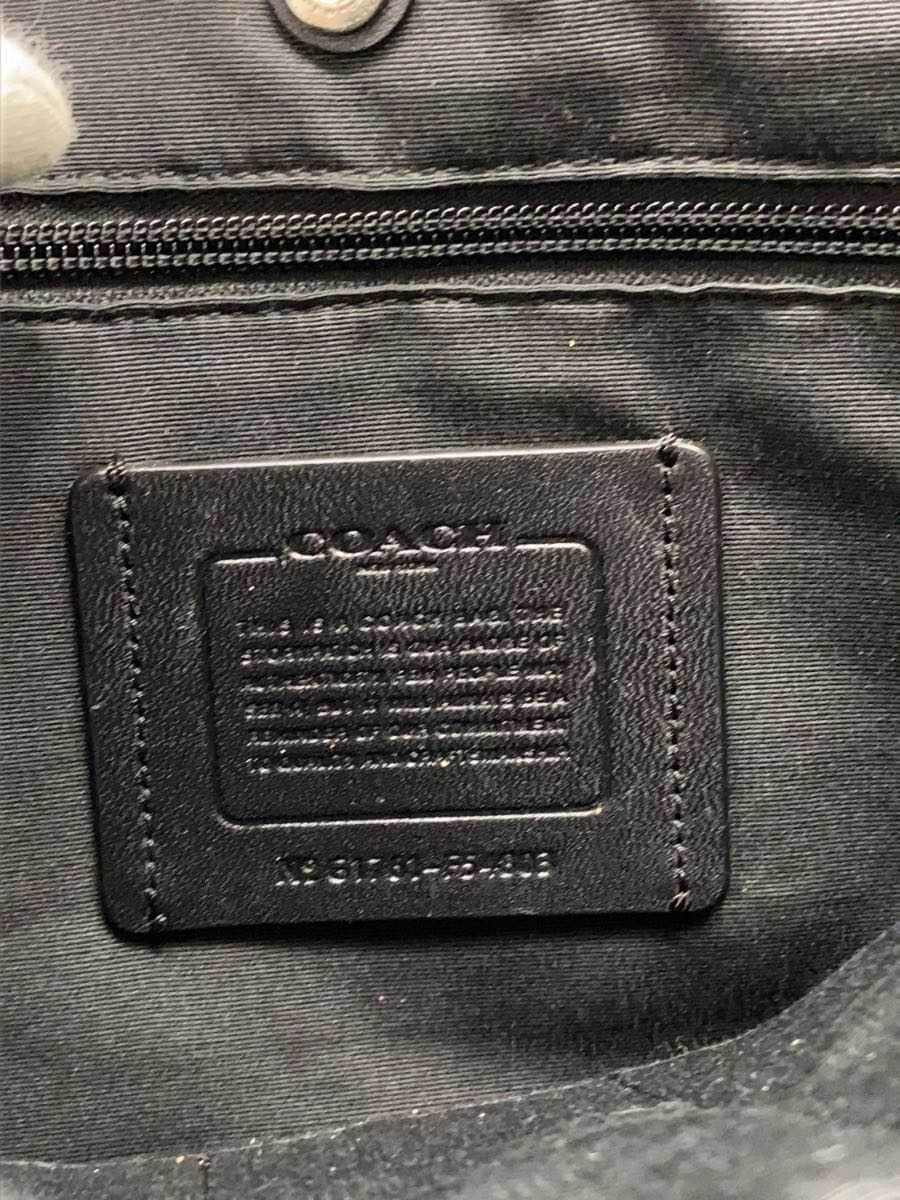 COACH: Shows general wear and stains Briefcase_Signature Leather Gray F54803 5