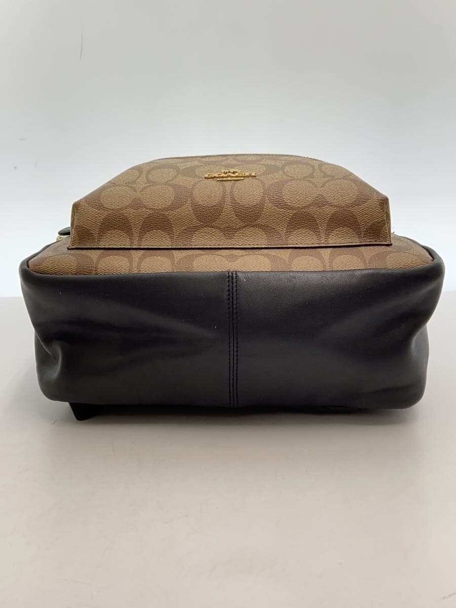 COACH Medium Charlie Backpack_Signature Leather BRW All Over Pattern 4