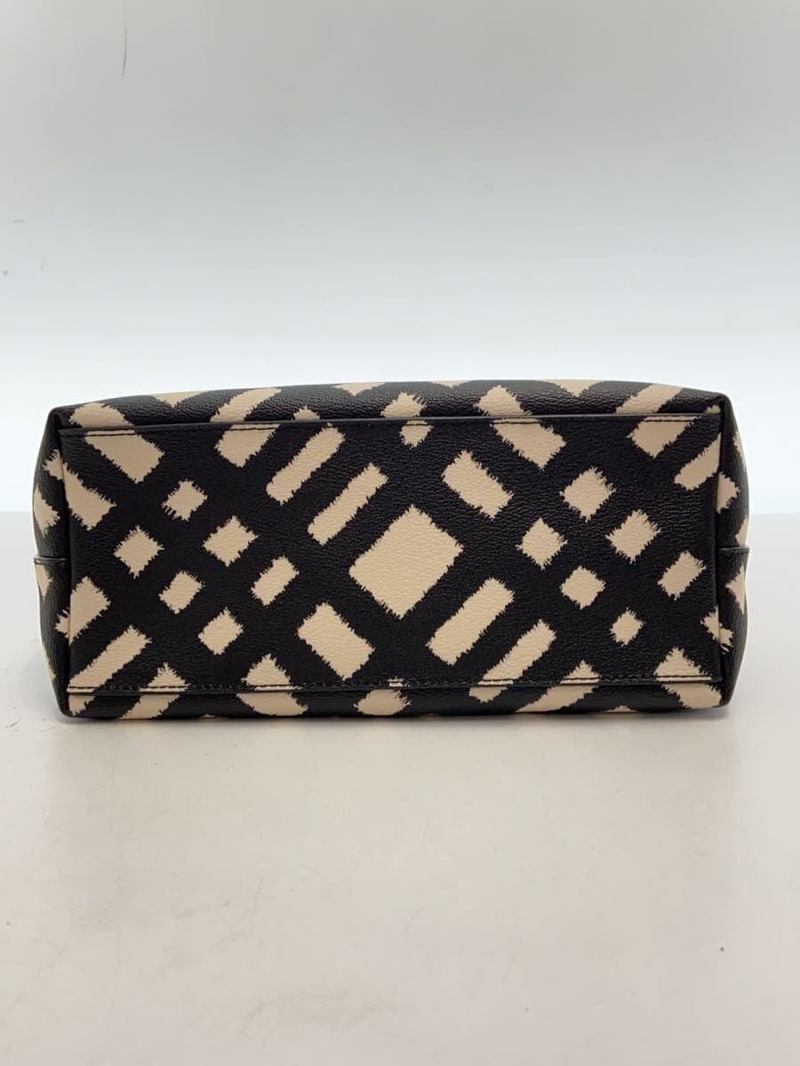 COACH Wild Plaid Handbag Leather F22246 4