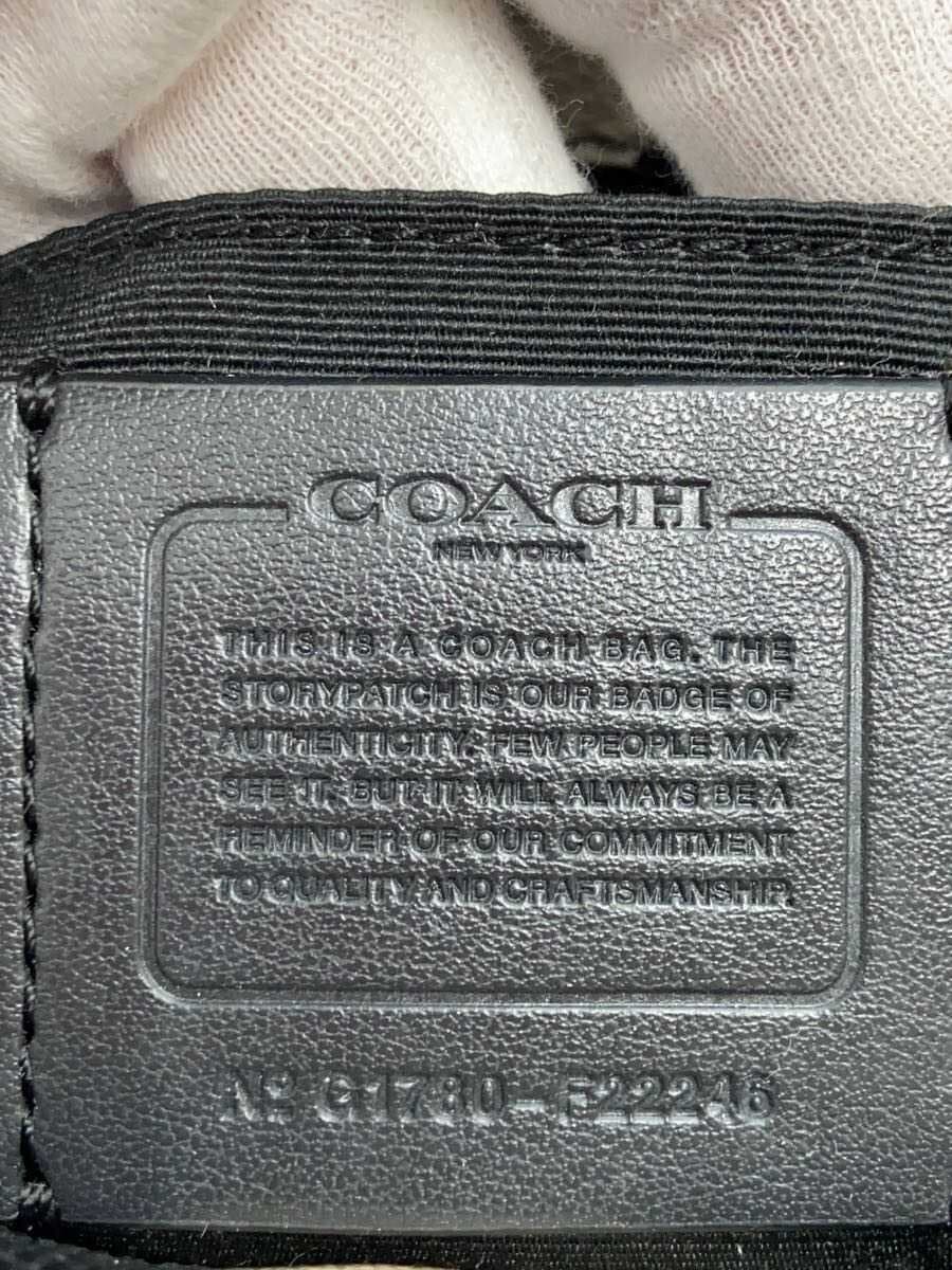 COACH Wild Plaid Handbag Leather F22246 5