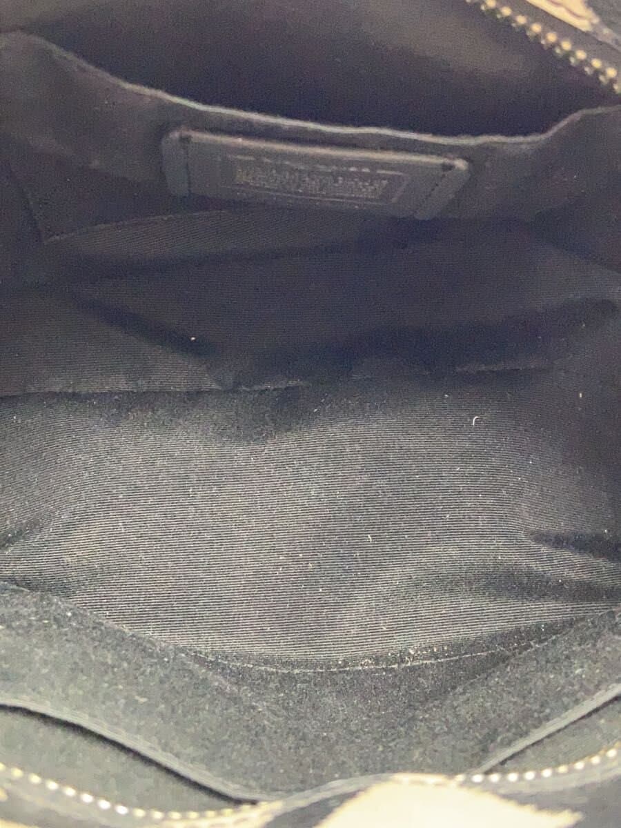 COACH Wild Plaid Handbag Leather F22246 6