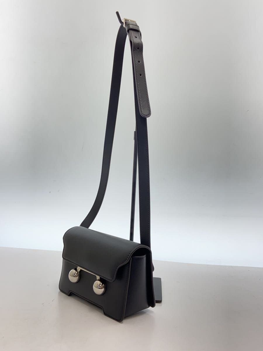 MARNI Trunkaroo Leather Crossbody Bag Shoulder Bag Leather BLK MUMQ0022U0 2