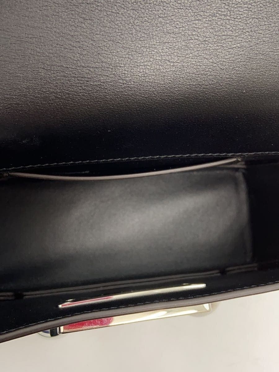 MARNI Trunkaroo Leather Crossbody Bag Shoulder Bag Leather BLK MUMQ0022U0 6