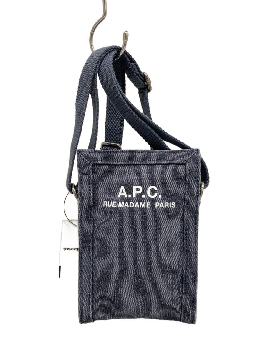 A.P.C.CROSSBODY POUCH RECUPERATION Shoulder Bag Canvas NVY