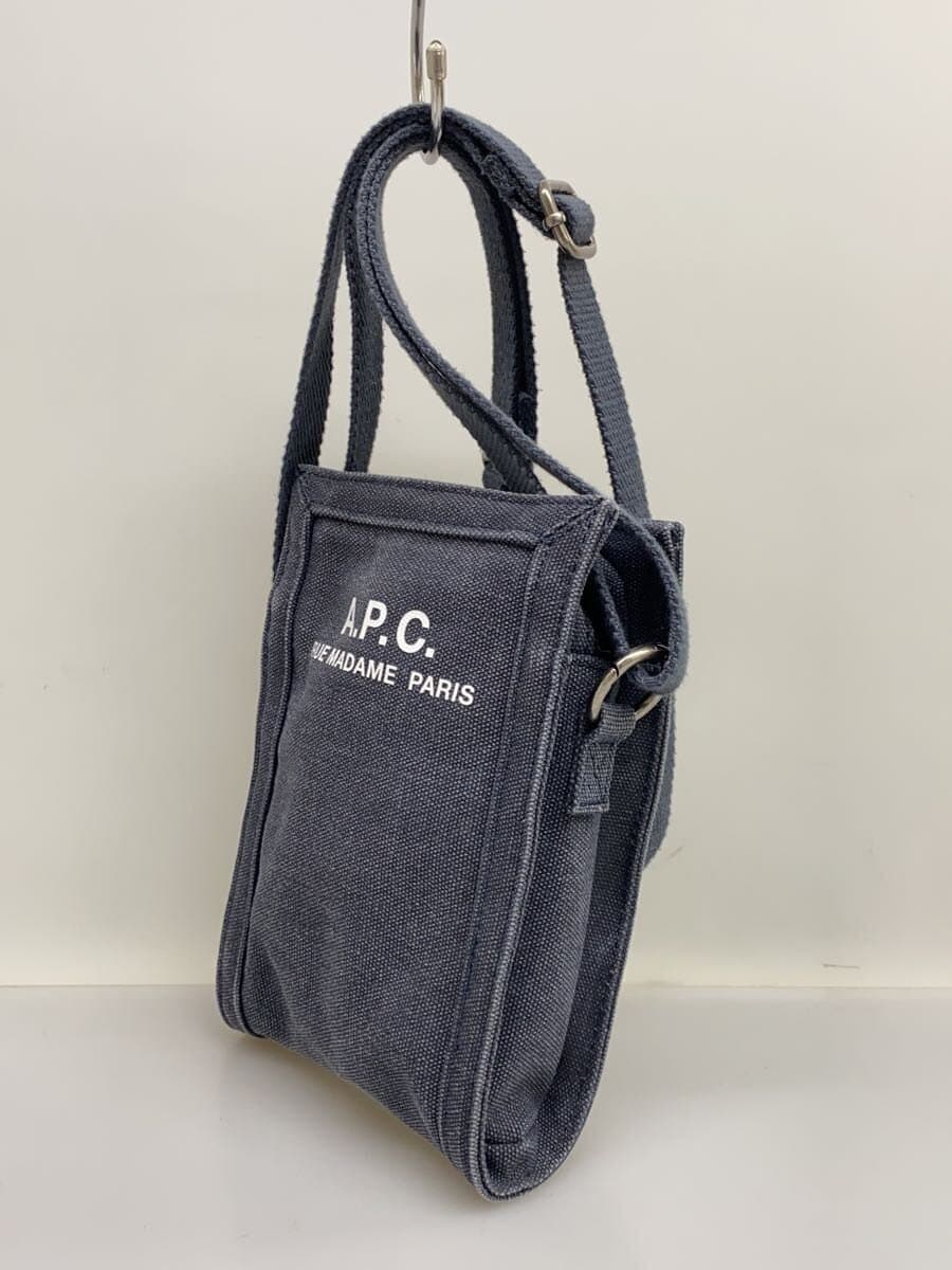 A.P.C.CROSSBODY POUCH RECUPERATION Shoulder Bag Canvas NVY 2