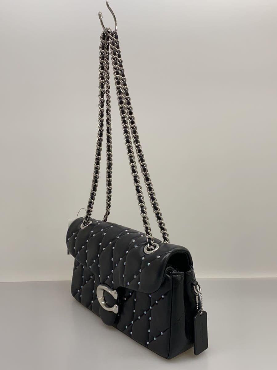 COACH Tabby Shoulder Bag 26 Pillow Quilted and Crystal Rivet BLK CY812 2