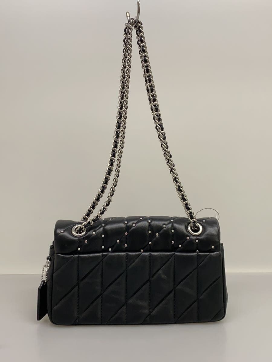 COACH Tabby Shoulder Bag 26 Pillow Quilted and Crystal Rivet BLK CY812 3