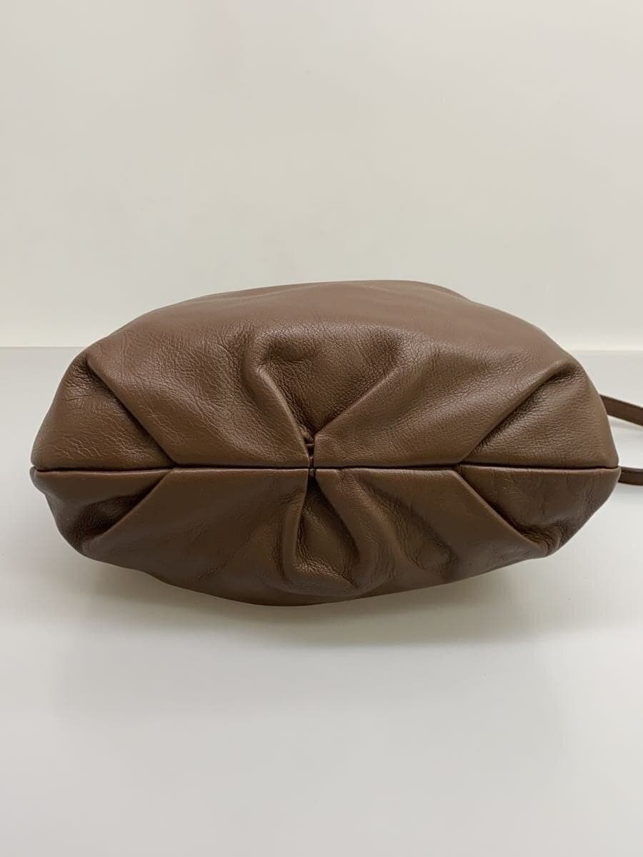 russet Leather Drawstring 4WAY Shoulder Bag Leather BRW 4