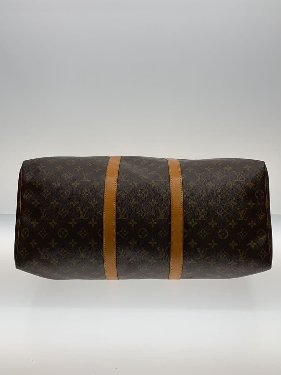 LOUIS VUITTON Keepall 50_Monogram Canvas PVC BRW 4