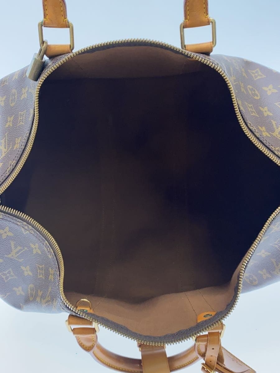 LOUIS VUITTON Keepall 50_Monogram Canvas PVC BRW 6