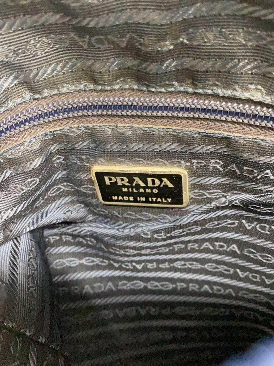 PRADA Triangle Logo Shoulder Bag Nylon NVY 5