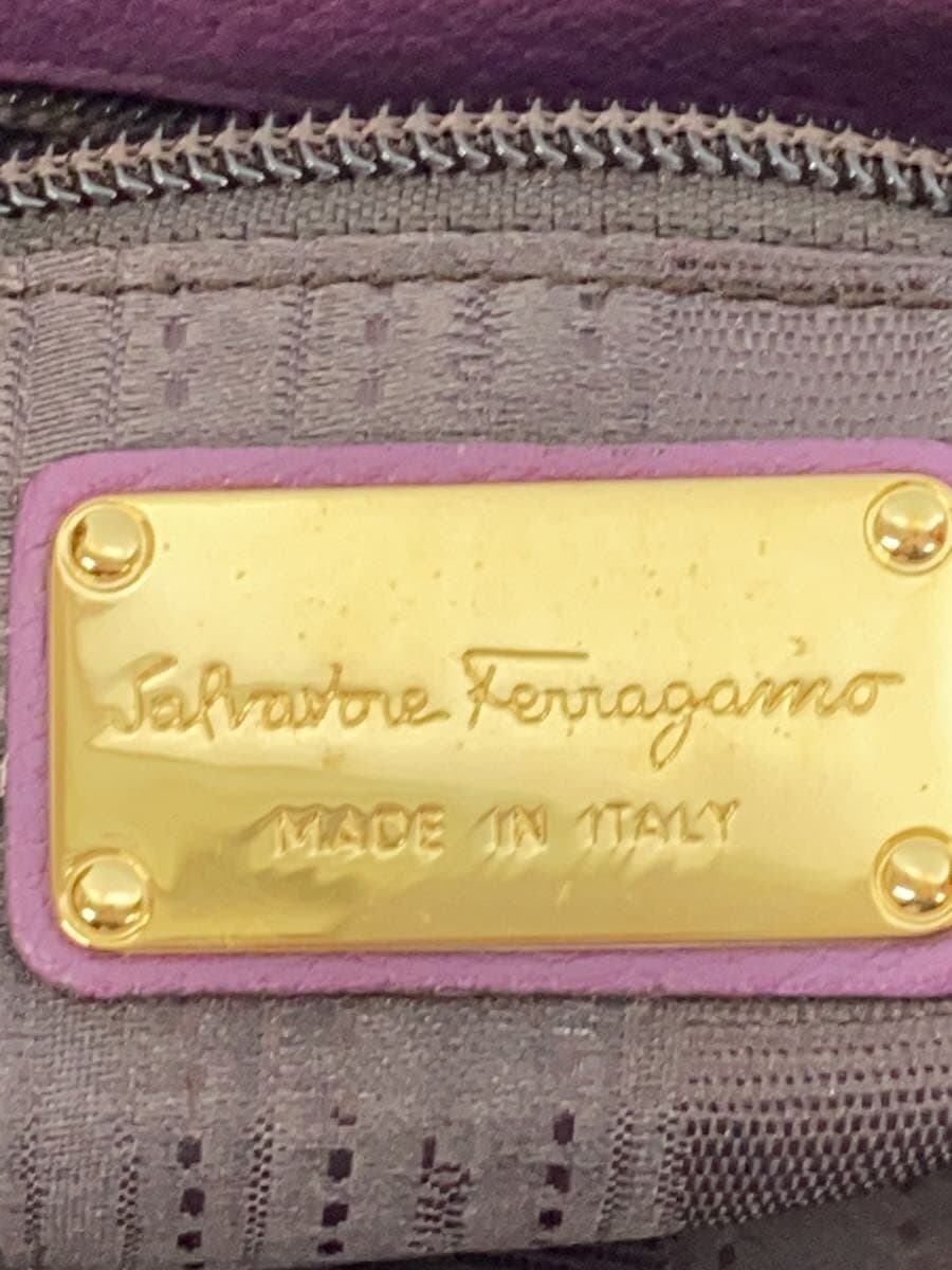 Salvatore Ferragamo Gancini Chain Handbag Leather PUP AU-21 B992 5