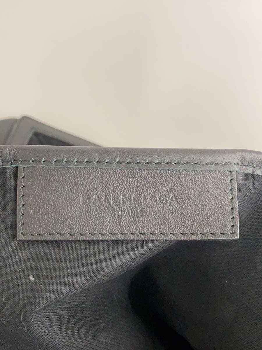 BALENCIAGA Navy Cabas M Leather Tote Bag (Pouch Missing) BLK 339936 5