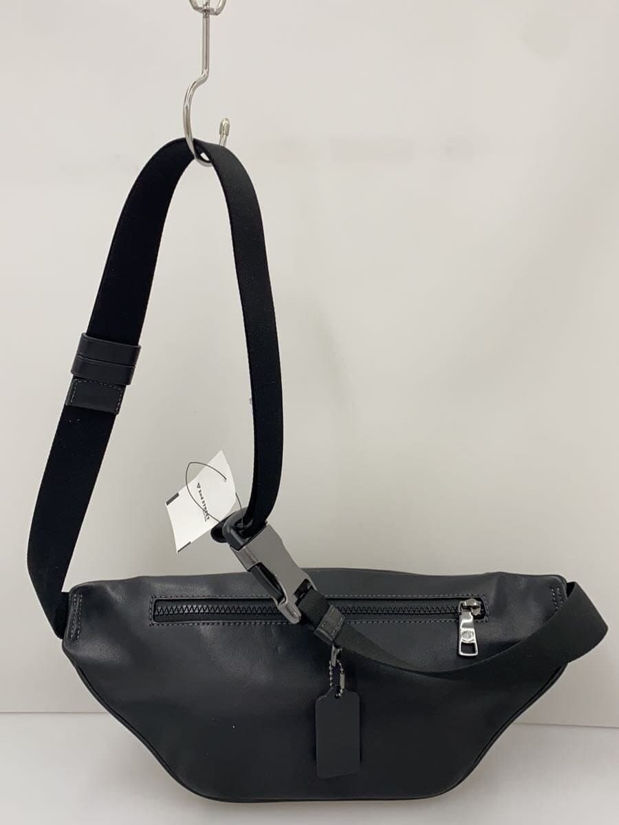 COACH Racer Small Belt Bag Shoulder Bag Leather Black CBF68 3