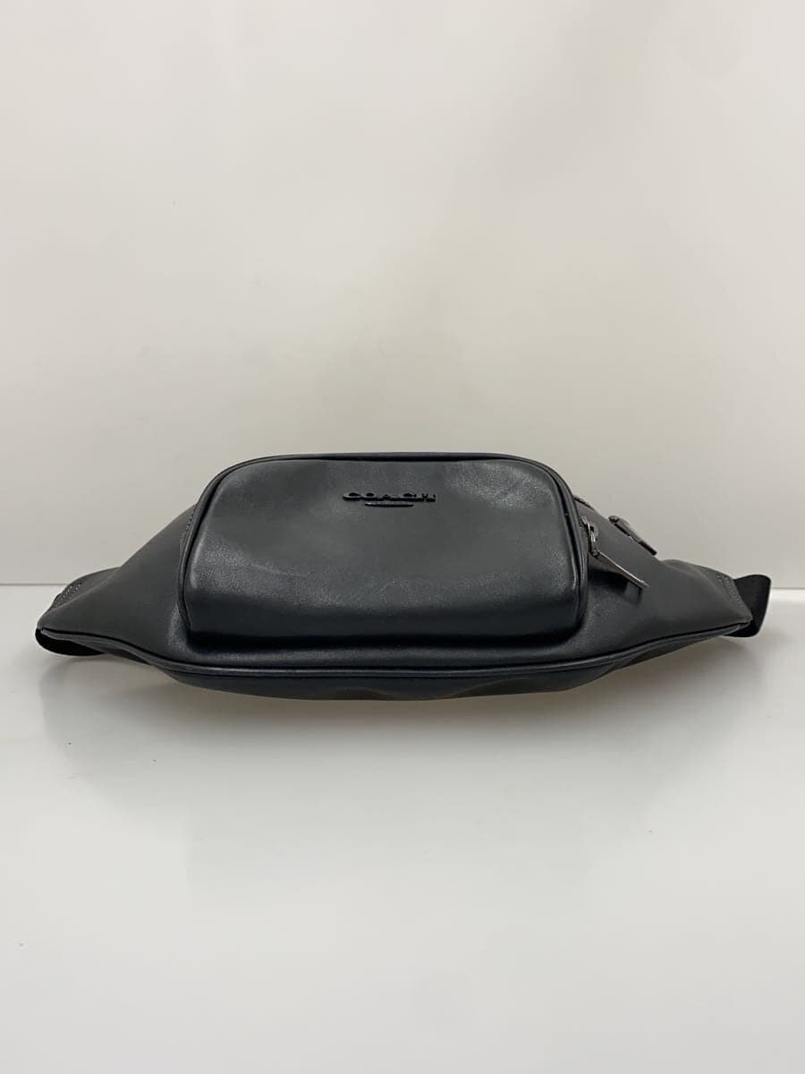 COACH Racer Small Belt Bag Shoulder Bag Leather Black CBF68 4